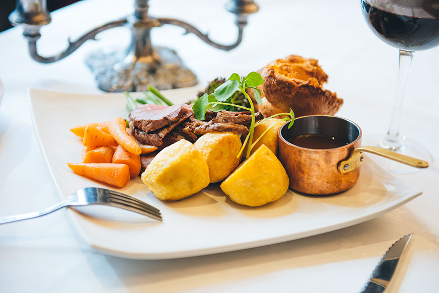 Traditional roast dinner with all the trimmings